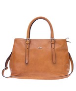 Nardelli Italian Made in Italy Camel Calf Leather Medium Tote Handbag Purse - £258.69 GBP