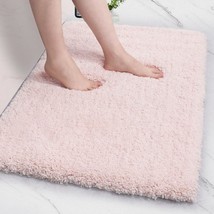 Ilango Pink Bathroom Rugs 24&quot; × 17&quot; Small Non Slip &amp; Super Absorbent Ext... - $24.99