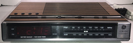 Vintage GE General Electric 7-4636D AM/FM Radio Alarm Clock Rare Tested-... - £38.67 GBP