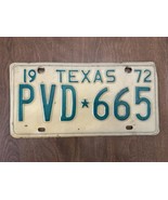 Vintage Texas 1972 Auto License Plate PVD 665 Tag Man Cave Garage Pub Wa... - £25.87 GBP