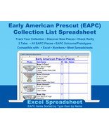 Early American Prescut Collector&#39;s Basic Collection List By Type By Name... - £3.97 GBP