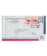 Haiti 1956 Airmail Cover Port au Prince Duplex H Cancel to US Sc# RAC1 C100 - $4.99