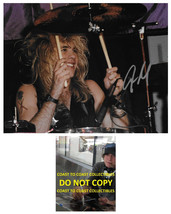 Steven Adler Guns N Roses Drummer signed 8x10 photo proof COA autographe... - $123.74