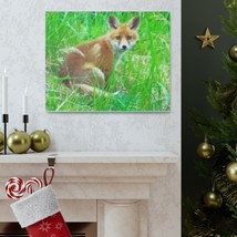Cute Wild Baby Fox In Nature Canvas - £27.97 GBP+