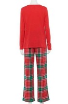 Girls Pajamas Christmas 2 Pc Red Jingle All The Way Top &amp; Flannel PJ&#39;s-s... - £15.51 GBP