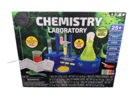 Science Squad 25+ Experiment Glow In The Dark STEAM Kids Chemistry Lab - £27.87 GBP