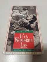 Frank Capra&#39;s It&#39;s A Wonderful Life Original Uncut Version VHS Tape - £1.57 GBP