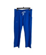 Figs Womens Pants Size Medium Blue Classic 4 Pockets Yoga Waist Medical ... - £29.18 GBP