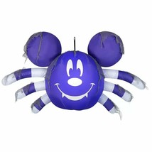 Disney Gemmy 4’ Airblown Inflatable Hanging Mickey Mouse Spider Deco Halloween - £50.65 GBP