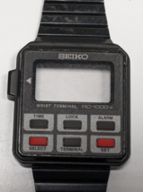 Vintage 80&#39;s Seiko RC-1000 Computer Terminal Watch Case, Buttons &amp; Strap... - £77.86 GBP