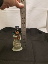 Snowman With Stars Christmas Resin Figurine - £4.79 GBP