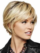 Belle Of Hope Textured Fringe Bob Heat Friendly Synthetic Wig By Hairdo, 3PC Bun - £116.89 GBP