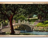 Highway 90 Park Del Rio Texas TX UNP Linen Postcard N18 - $5.87