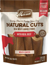 Merrick Natural Cuts Beef Chew Treats: Premium Rawhide-Free Canine Delight - £12.51 GBP