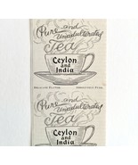 Ceylon And India Tea 1897 Advertisement Victorian Hot Beverage Teas DWKK9 - £13.97 GBP