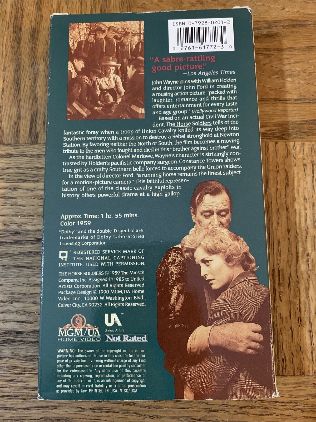 The Horse Soldiers VHS Item image 3