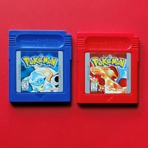 Game Boy Pokemon Blue Red Nintendo GB Original Lot 2 Games Authentic Saves - $158.92