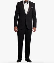 IKE Behar Super 120&#39;s Luxury Wool Fabric 1B Peak Slim Fit Tuxedo (as1, Numeric,  - £317.46 GBP