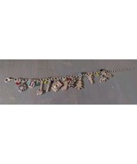 Charm Bracelet Costume Jewelry Silver Random Charms Compass Camera Bike ... - $440.95 MXN