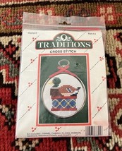 Cross Stitch Ornament Kit by Traditions Mallard duck Holiday Christmas NEW - $3.93