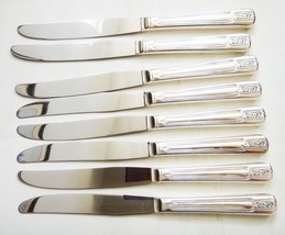 1938 ROGERS SECTIONAL SILVERPLATE FLATWARE~ LOUISIANE~8 DINNER KNIVES - £27.09 GBP