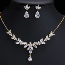 LXOEN New Shiny Cubic Zirconia Ring Bracelet Necklace and Earring Wedding Bridal - £79.65 GBP