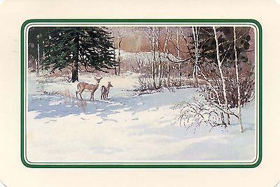 Primary image for 1983 Hallmark PX-121-7 "Christmas Deer Scenic"