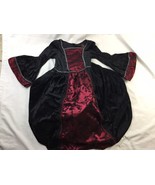 Girls Victorian Gothic Renaissance Dress Costume By Spooked Size Large 6X - $29.69