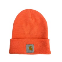 Carhartt Orange Beanie OSFM acrylic knit hat neon orange hunting winter ... - £9.48 GBP