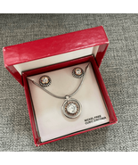 NIB NEW Nickel Free Cubic Zirconia Necklace Earrings Set Gift - $267.84 MXN