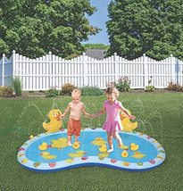 KOVOT Inflatable Duck Baby Splash Pool Mat Sprinkler with 4 Rubber Ducki... - $24.99