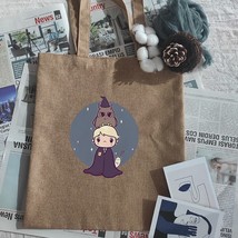 Tote Bag Shopping Bags Draco Malfoy Linen Bag Women&#39;s Customizable Shopper Anime - £9.32 GBP