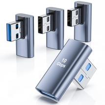 4 Pack Usb 3.1 90 Degree Adapter,2*Left Angle&2*Right Angle Usb A Male To Female - £19.17 GBP