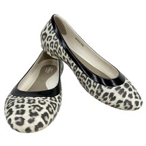 Crocs Lina Ballet Flats 6 Leopard Cream Black - $29.00