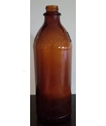 Vintage Amber/Brown Clorox 16 oz Glass  Bottle ~ 8.25&quot; tall x 3.75&quot; dia ~ 2 - $26.18
