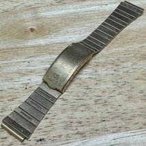 Vintage Seiko Watch Band Strap ~ Gold Tone Stainless Steel ~ Straight End ~ 18mm - £27.82 GBP