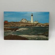 Portland Maine First Lighthouse Vintage Postcard - £6.19 GBP