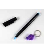 Invisible Ink Pen with UV Flashlight LED Black Light Reactive Secret Mar... - £15.72 GBP