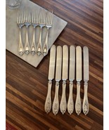 1847 Rogers Bros. XS Triple OLD COLONY NO MONOGRAM Dinner Forks &amp; Knives - £21.94 GBP