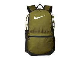 Nike Brasilia Medium Training Backpack, BA5329 399 Olive/Black/White 1465 CU IN - £40.05 GBP
