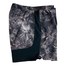 All In Motion Mens UPF Hybrid Swim Shorts Trunks XL Gray Marble Zipper P... - £6.80 GBP