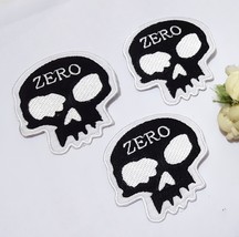 7 pcs Black &amp; White Ghost Embroideries Patches Iron On PH158 - £5.73 GBP