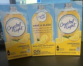 Crystal Light On The Go Lemonade Sugar Free Soft Drink Mix 3 Pack - $276.33 MXN