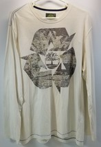 MI) Timberland Men&#39;s Long Sleeve Organic Cotton White T Shirt XL - £11.67 GBP