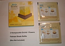 2 Febreze Flameless Luminary Shade Refills Honeysuckle Orchid No Box - £13.26 GBP