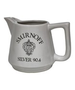 Smirnoff Silver 90.4 Proof Vodka Pitcher Vtg 70s Pub Jug Retro Barware  - $17.59