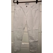 JB Just Black Jeans Size 26 (27.5x26) Slightly Distressed White Boyfriend Ankle - $24.72