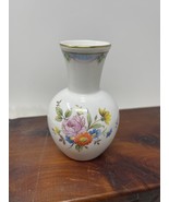 Bone China Mini Bud Vase Christopher Stuart Spring Floral Pastels 4&quot; Gol... - $28.69 CAD