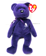 Ty Beanie Baby Princess Diana Purple Bear Plush New - €12,66 EUR