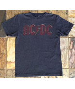 AC DC  T-Shirt - Charcoal - Lightning Bolt Logo - Mens S - Rock Band Tee - $18.70